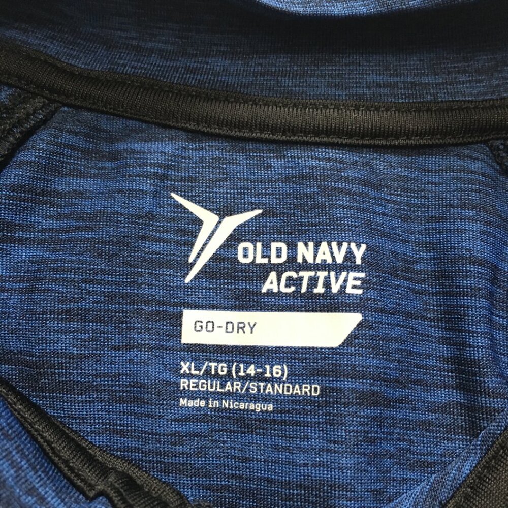 Old Navy active boy's blue shirt XL - Picture 5 of 8